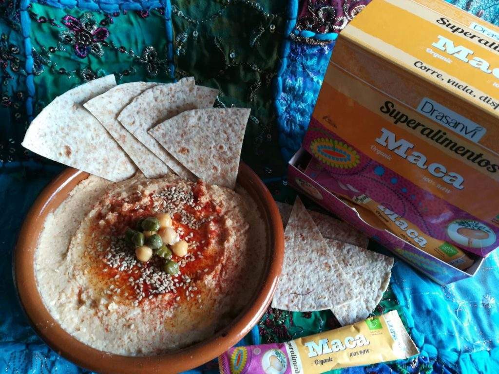Receta con Superalimentos: Hummus con maca y sésamo