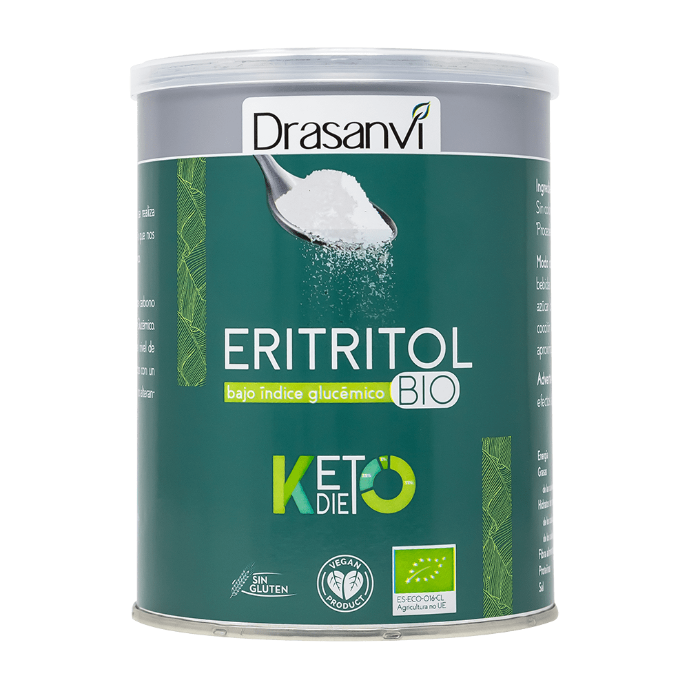 Drasanvi Erythritol Powder BIO 450gr+20%Keto, Grey