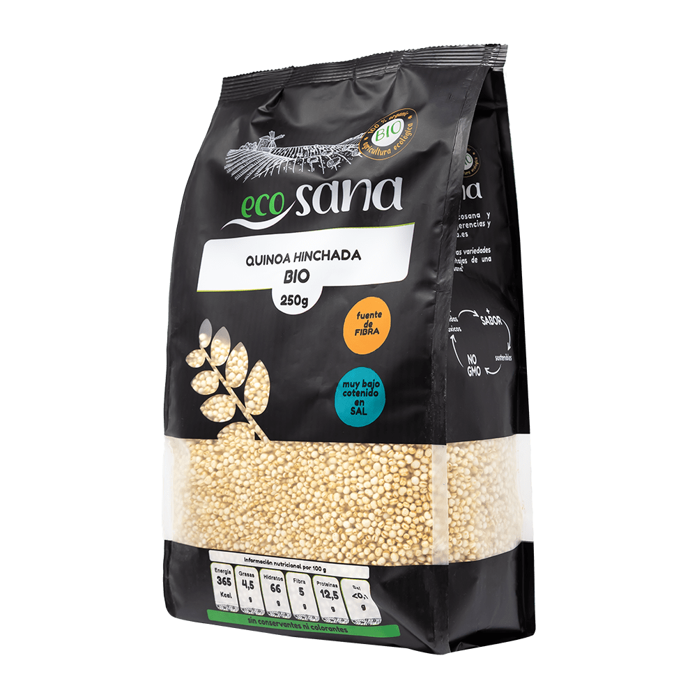 Puffed Quinoa Bio 250 g Ecosana - Drasanvi English