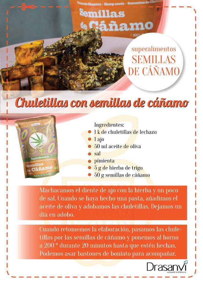 Cocina con Superalimentos: Chuletillas con semillas de cáñamo