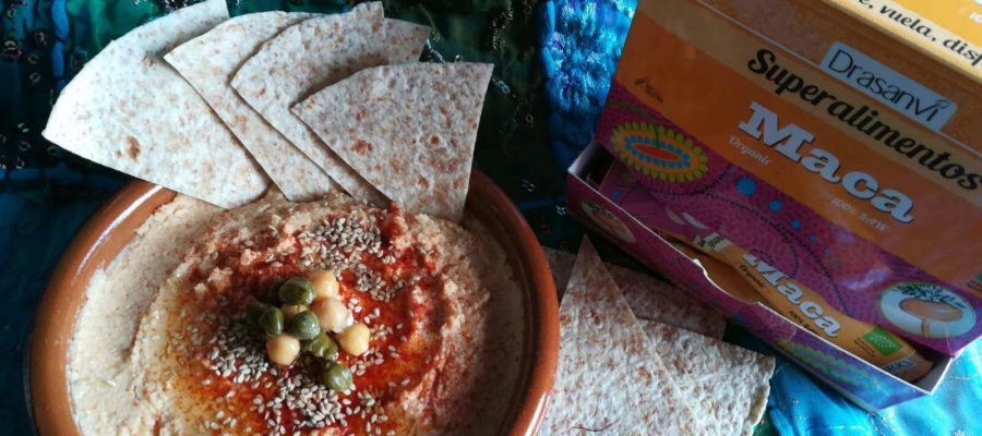 Receta con Superalimentos: Hummus con maca y sésamo