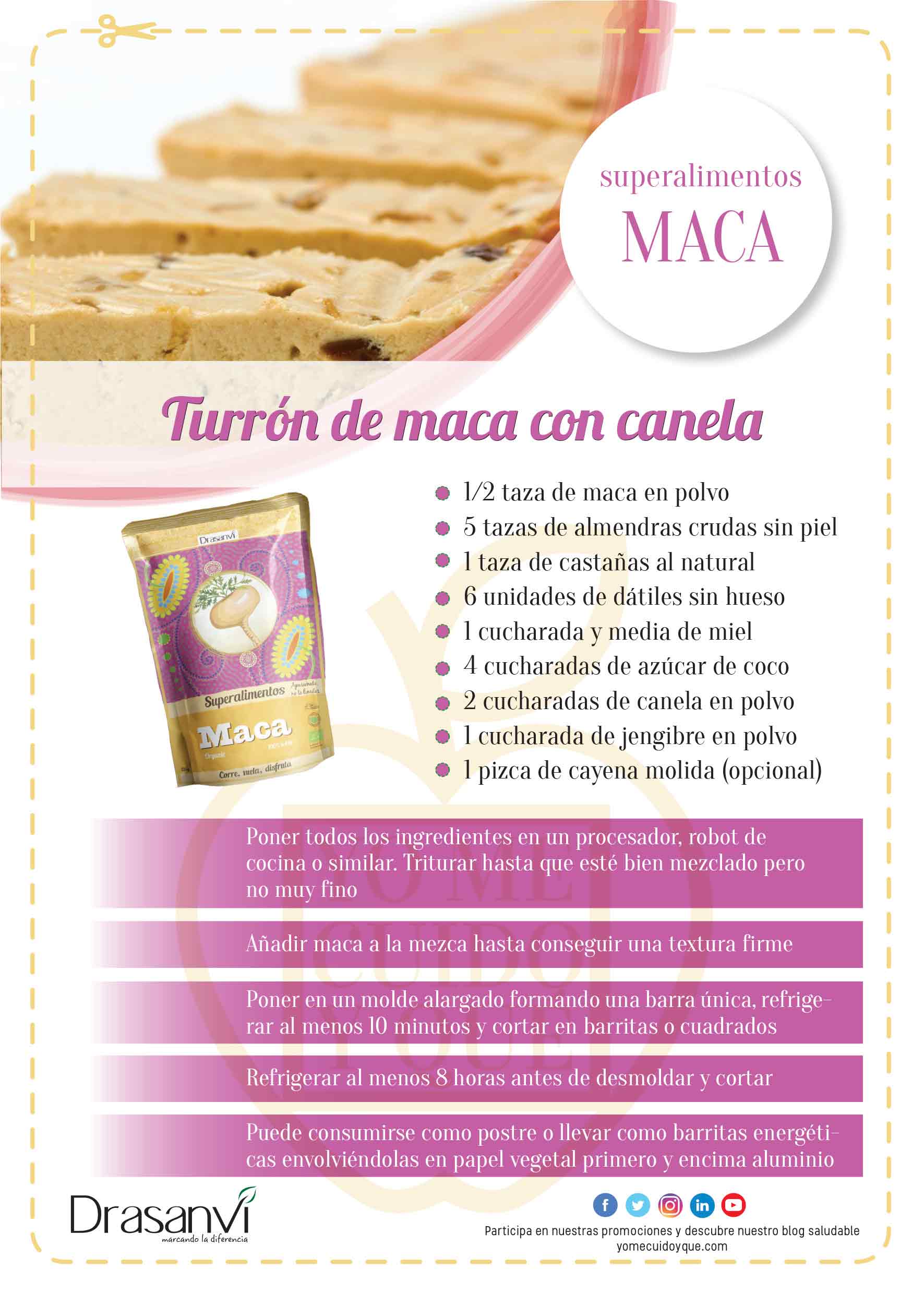 Receta con maca.