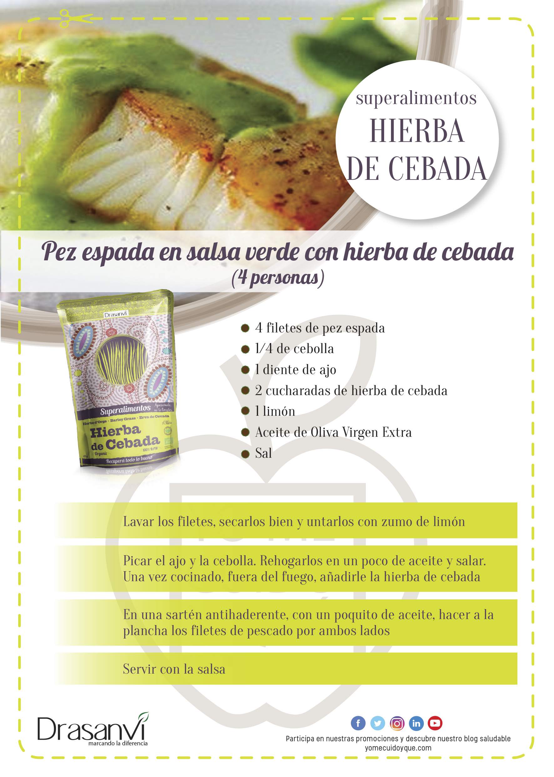 Recetas con Hierba de Cebada