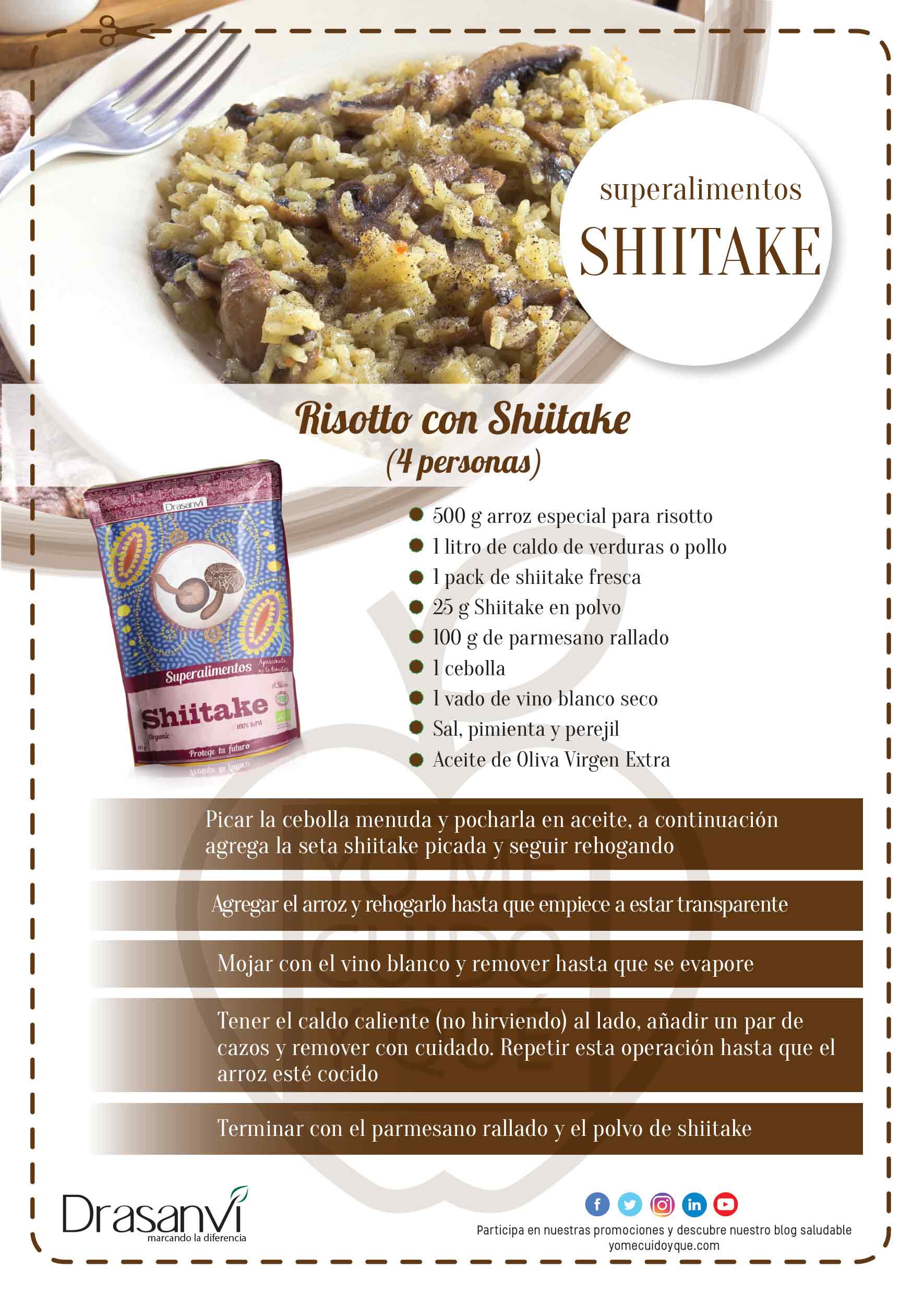 Recetas con Shiitake.