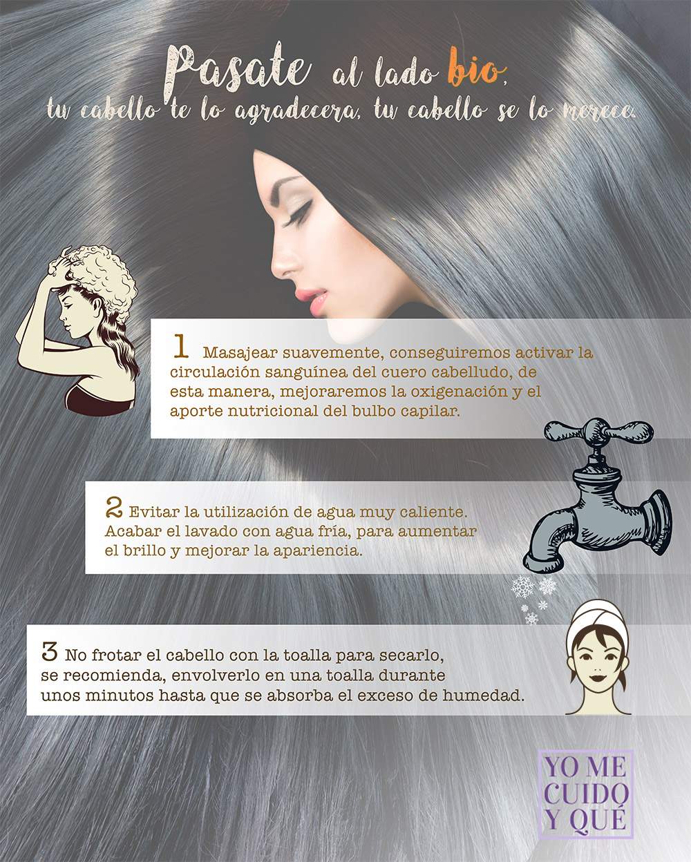 Infografia Yomecuido Consejos lavado cabello